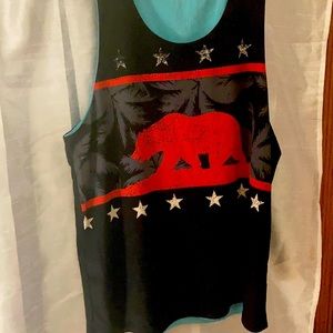Men’s reversible California republic tank top